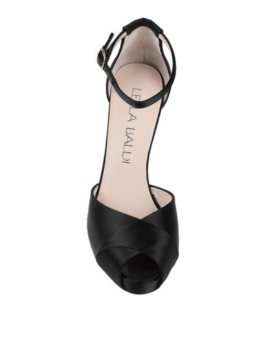 Shop Lella Baldi Woman Sandals Black Size 10 Textile Fibers