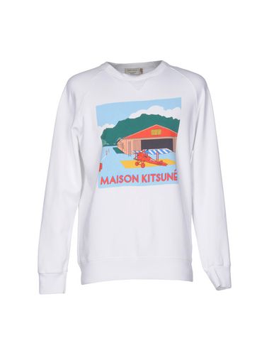 MAISON KITSUNÉ Sweatshirt in White | ModeSens