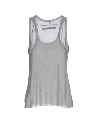 ENZA COSTA Tank Tops in Grey | ModeSens