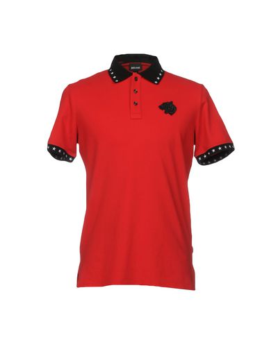Roberto Cavalli Men/'s Cotton Pique Polo Shirt Red