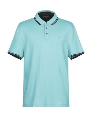 Michael Kors Mens Polo Shirt In Turquoise