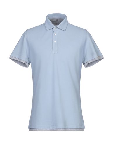 Brunello Cucinelli Polo Shirt In Sky Blue