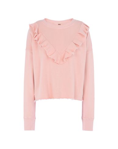 pink ruffle sweatshirt