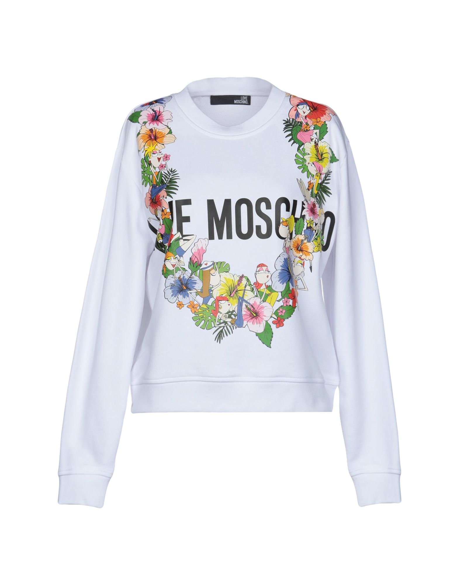 love moschino white sweatshirt