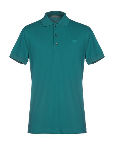 aqua polo shirt