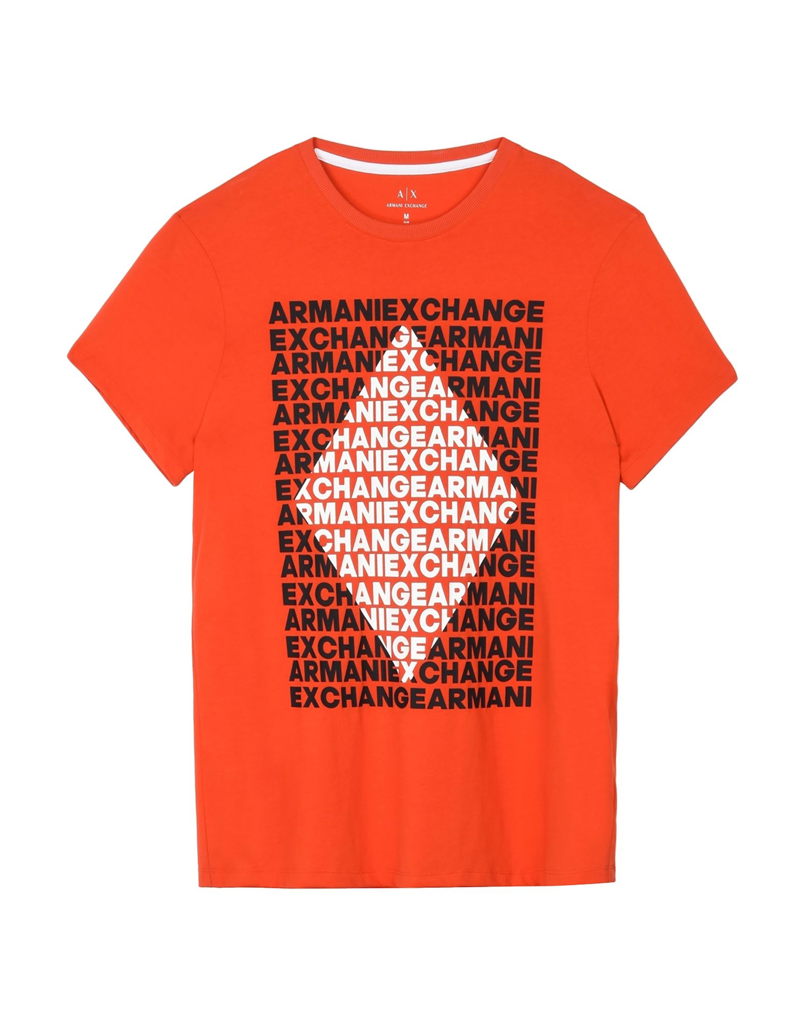 red armani exchange t shirt