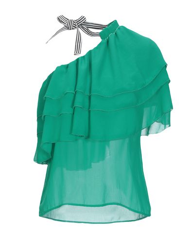 SPACE STYLE CONCEPT SIMONA CORSELLINI WOMAN TOP GREEN SIZE 6 POLYESTER,12266152ET 5
