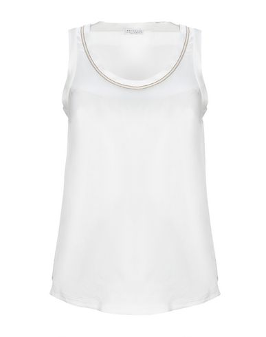 Brunello Cucinelli Top In Ivory | ModeSens