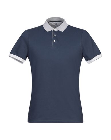 Brunello Cucinelli Polo Shirt In Slate Blue