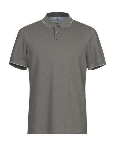 Brunello Cucinelli Polo Shirts In Military Green