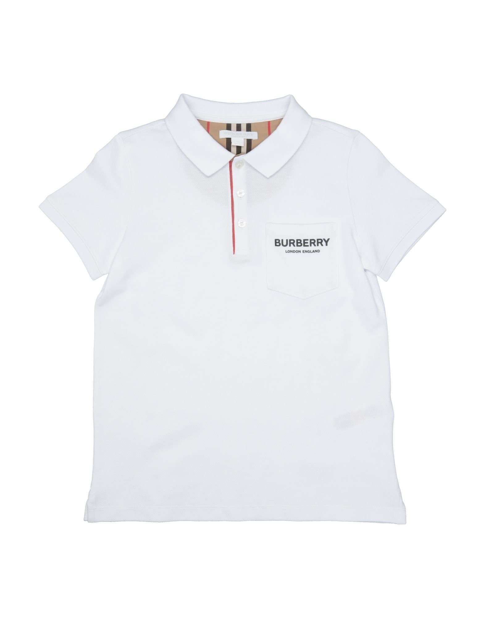burberry white polo shirt