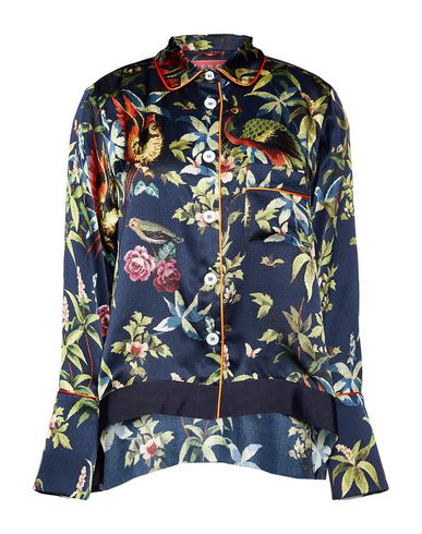 F.r.s For Restless Sleepers Floral Shirts & Blouses In Dark Blue | ModeSens