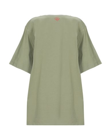 Shop Golden Goose Woman T-shirt Military Green Size S Cotton