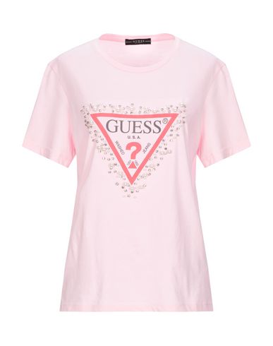 guess t shirt pink