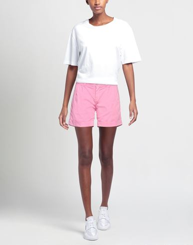 Shop Barba Napoli Woman Shorts & Bermuda Shorts Pink Size 30 Cotton, Elastane