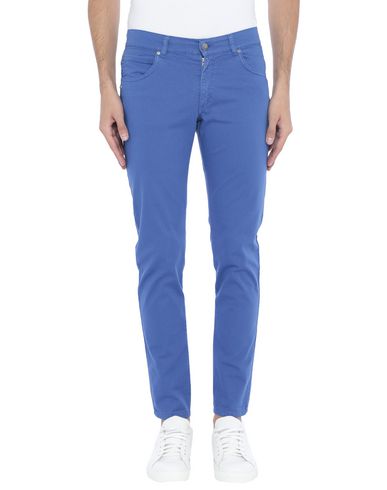 Shop Grey Daniele Alessandrini Man Pants Bright Blue Size 30 Cotton, Elastane