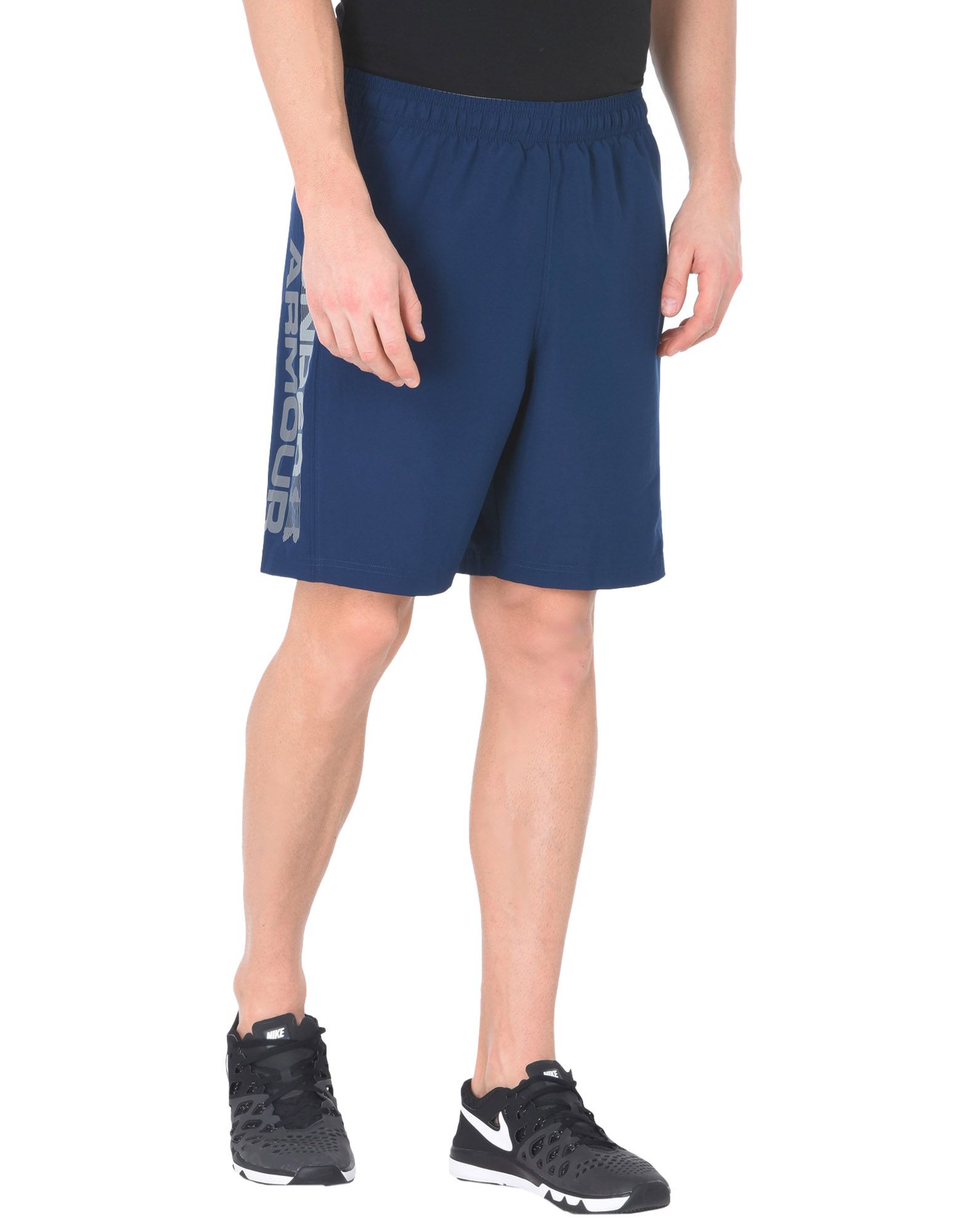 men's ua woven graphic wordmark shorts