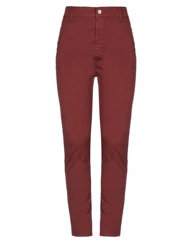 Manila Grace Casual Pants In Brick Red