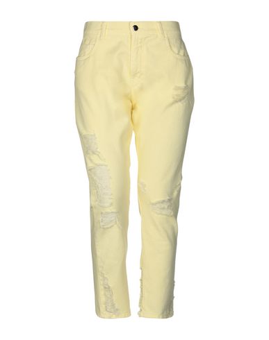 Marco Bologna Denim Pants In Yellow