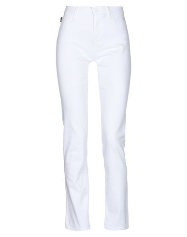 Shop Love Moschino Woman Pants White Size 27 Cotton, Elastane
