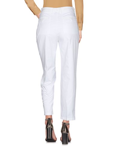 Shop Aspesi Woman Pants White Size 2 Cotton, Elastane