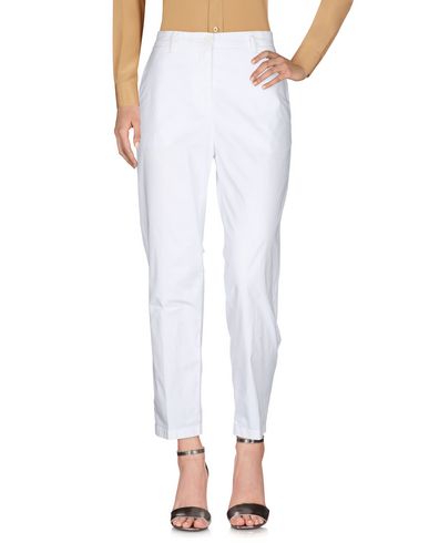 Shop Aspesi Woman Pants White Size 2 Cotton, Elastane