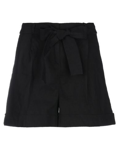 Pinko Woman Shorts & Bermuda Shorts Black Size 10 Linen, Viscose, Elastane In Black
