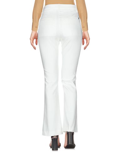 Dondup Woman Pants White Size 28 Cotton, Polyamide, Elastane In White