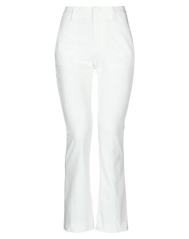 Shop Dondup Woman Pants White Size 28 Cotton, Polyamide, Elastane