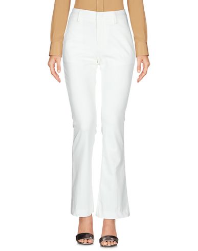 Dondup Woman Pants White Size 28 Cotton, Polyamide, Elastane In White