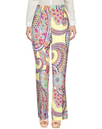 Shop Etro Woman Pants Yellow Size 4 Silk