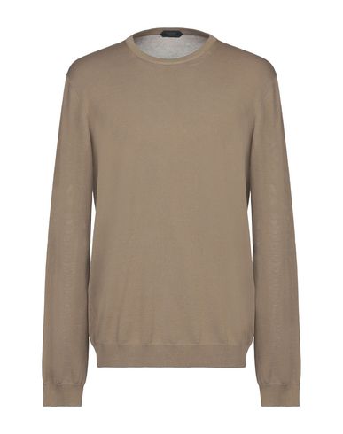 Zanone Sweaters In Khaki