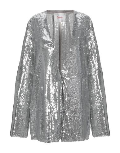 Shop Jucca Woman Blazer Silver Size 4 Polyester, Polyamide