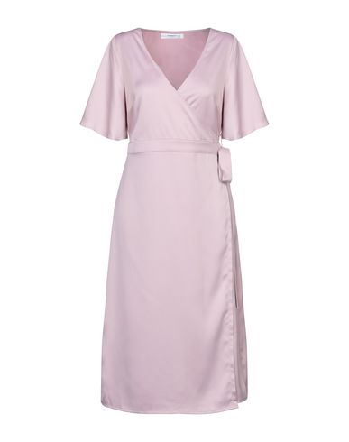 pastel pink midi dress