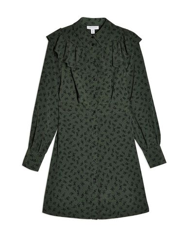 topshop green shirt dress