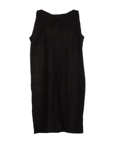 Black and Gold Knee Length Dress