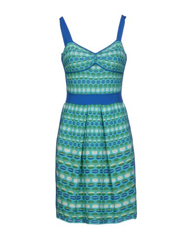 M Missoni Short Dress In Turquoise | ModeSens