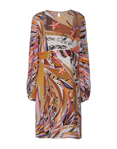 Emilio Pucci Short Dress In Khaki | ModeSens