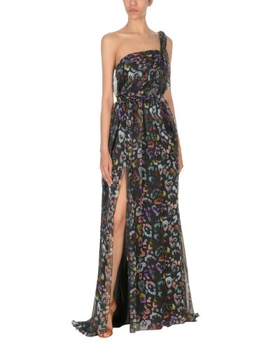 abito rosso con spacco