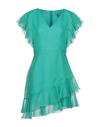 Space Style Concept Short Dress In Light Green