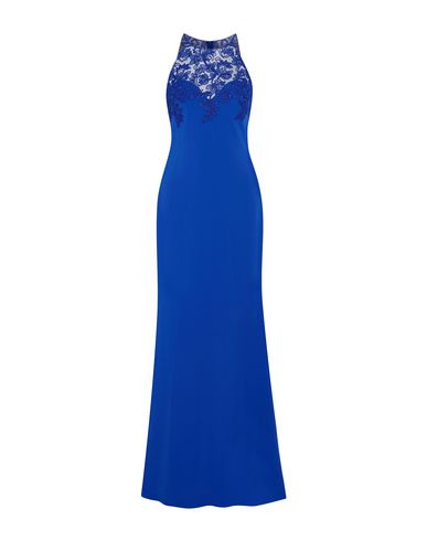 Badgley Mischka Long Dress In Bright Blue