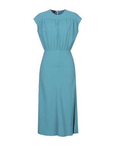 Rochas Midi Dress In Turquoise | ModeSens