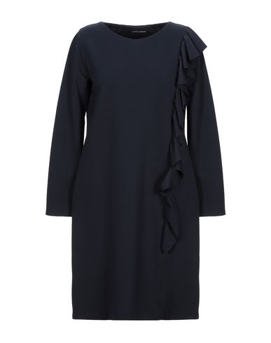 European Culture Short Dress In Dark Blue | ModeSens