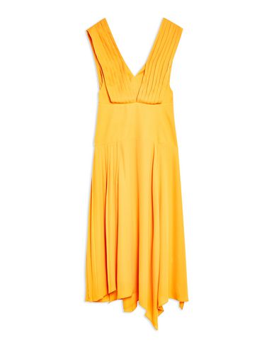 topshop yellow midi dress