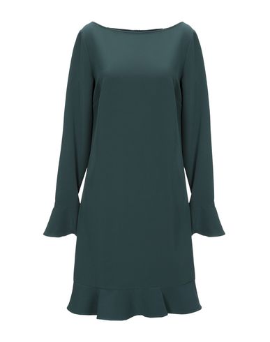 Twinset Short Dress In Dark Green | ModeSens