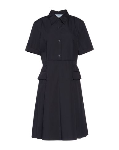 Prada Short Dress In Dark Blue | ModeSens
