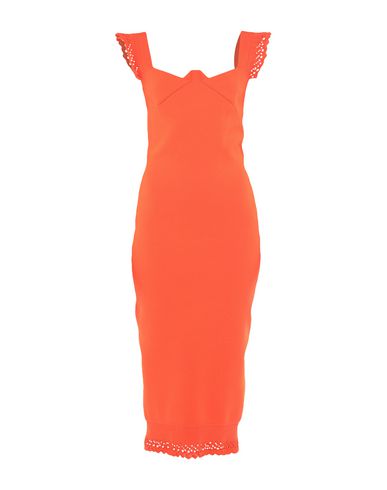 Roland Mouret Midi Dress In Orange | ModeSens