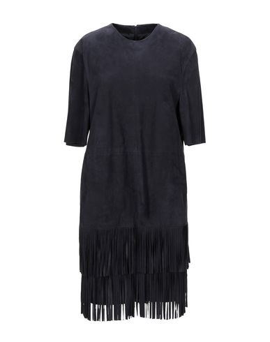 Drome Short Dress In Dark Blue | ModeSens