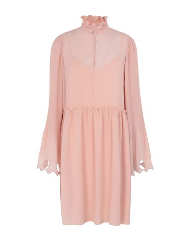 SEE BY CHLOÉ SEE BY CHLOÉ WOMAN SHORT DRESS PASTEL PINK SIZE 10 POLYESTER,34974852WT 2