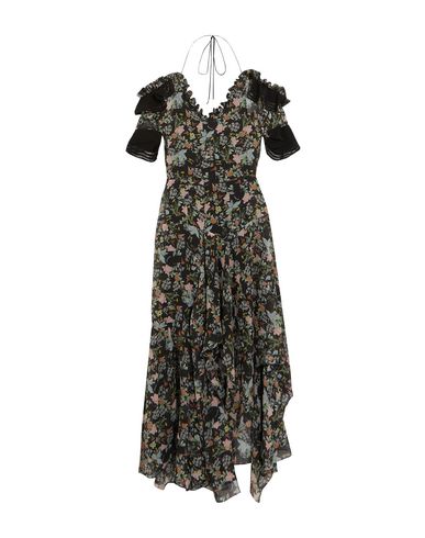 Preen By Thornton Bregazzi Midi Dress In Black | ModeSens